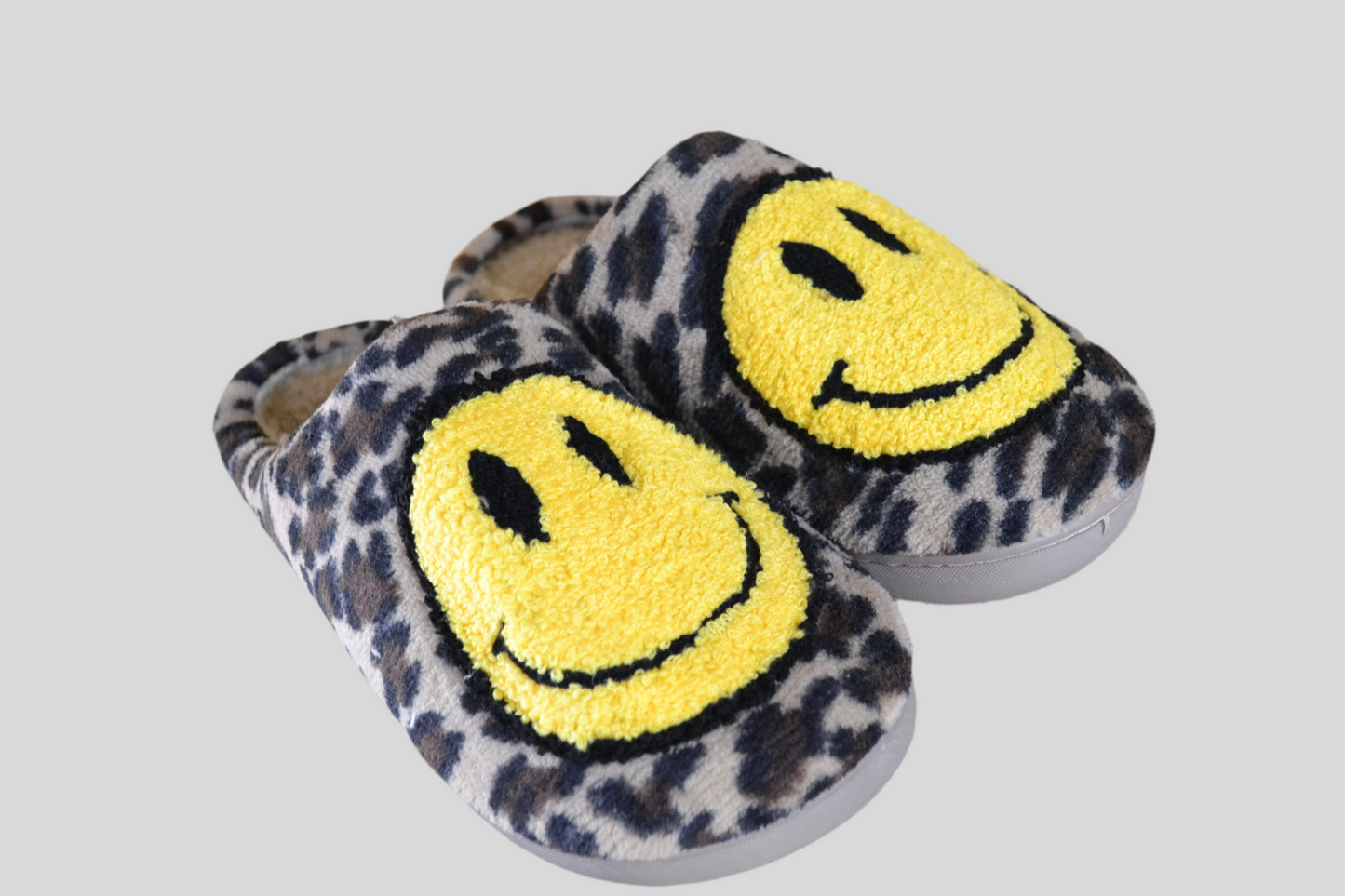 Smile Face Fluffy Slippers