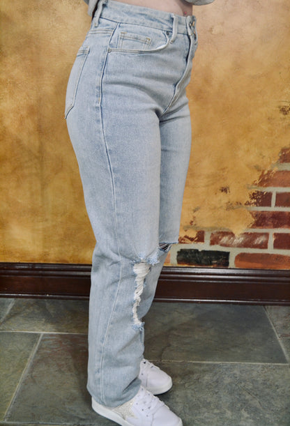 Straight Denim Jeans Comfort Stretch