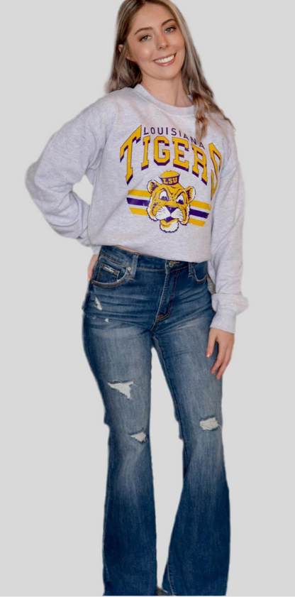Mid-Rise Flare Jeans