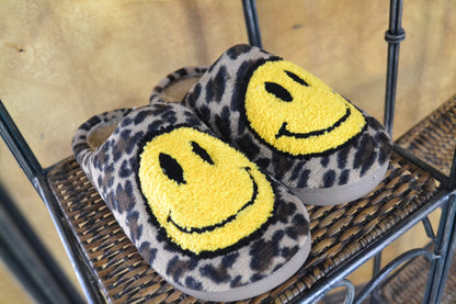 Smile Face Fluffy Slippers