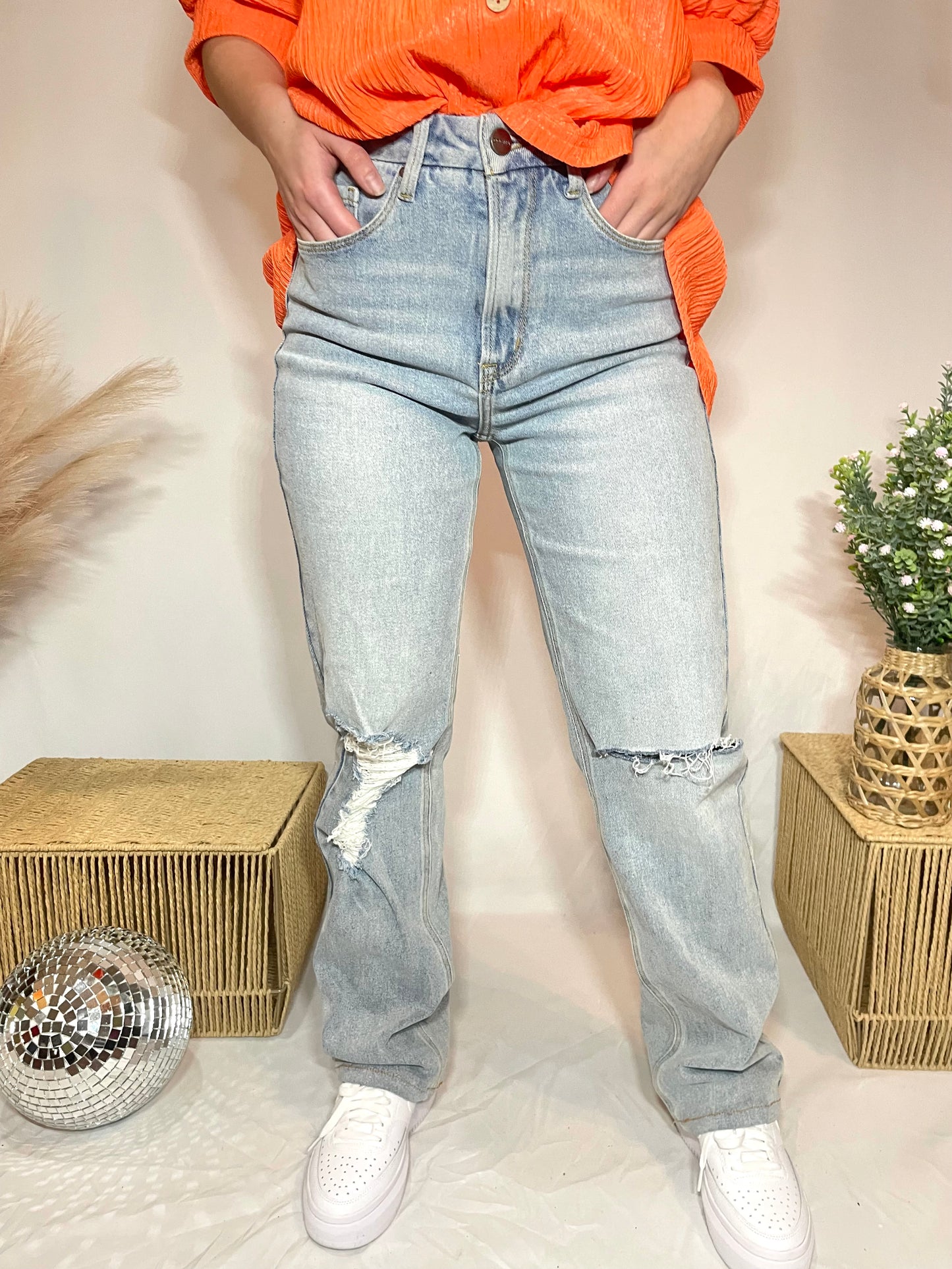 Straight Denim Jeans Comfort Stretch