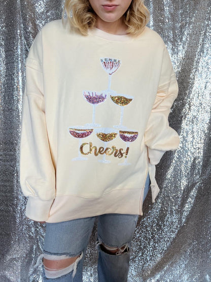 Cheers Champagne Sweatshirt