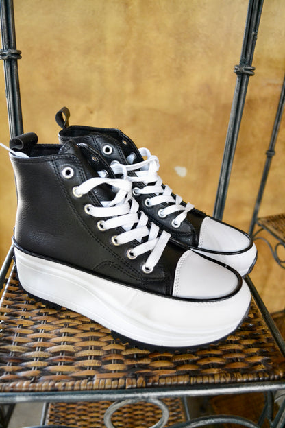 High Top High Rise Sneakers