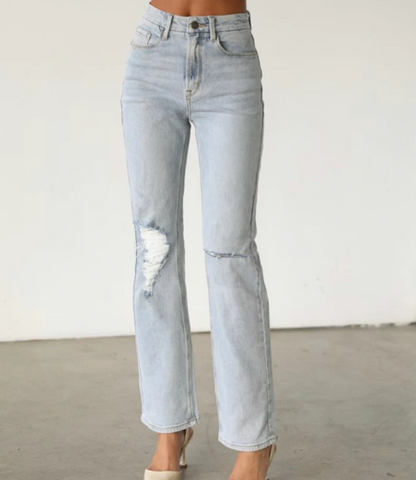 Straight Denim Jeans Comfort Stretch